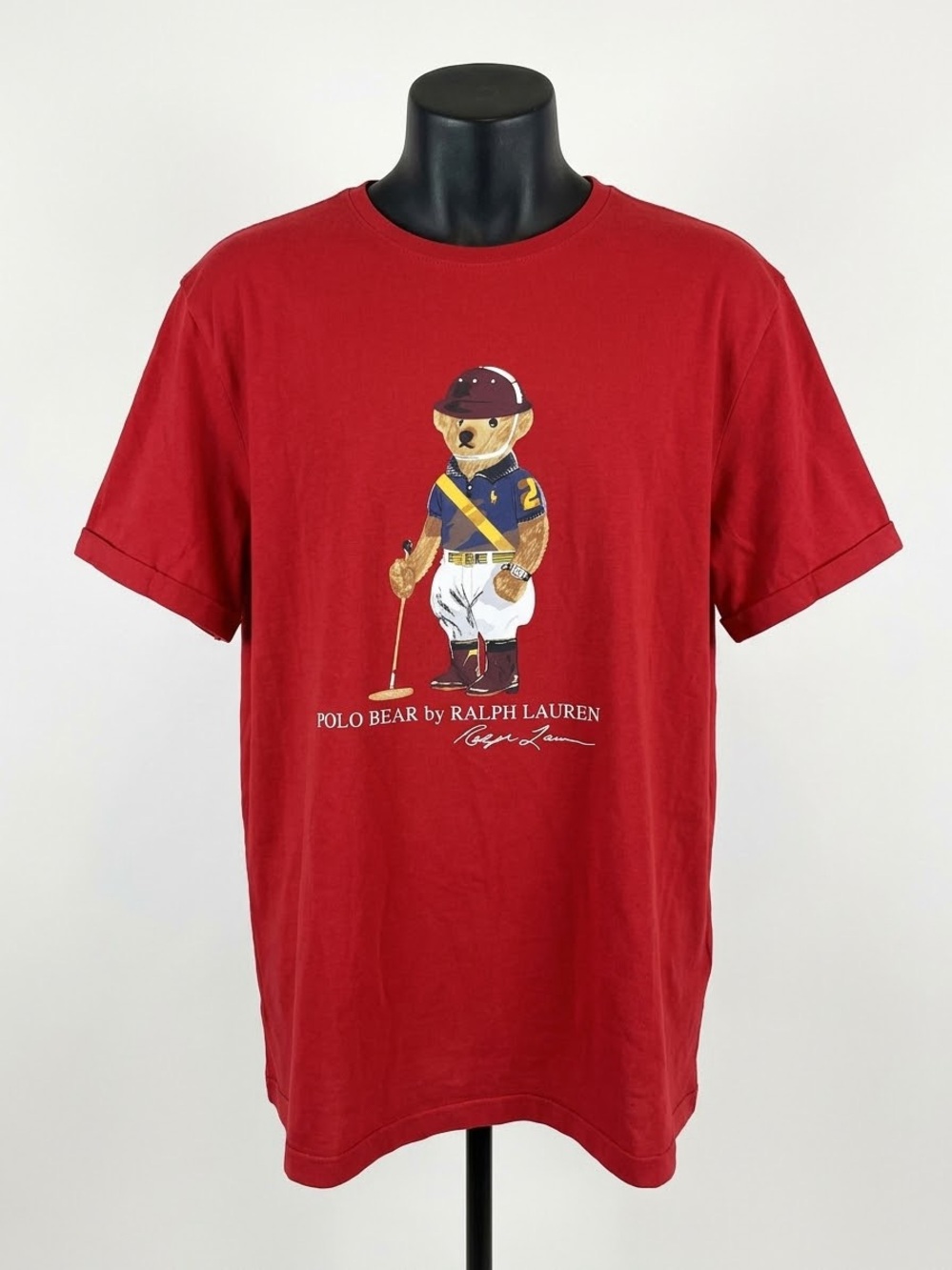 Polo Ralph Lauren Red Polo Bear Tee 2XL (Fits Like Men’s M/L - See Meas.)